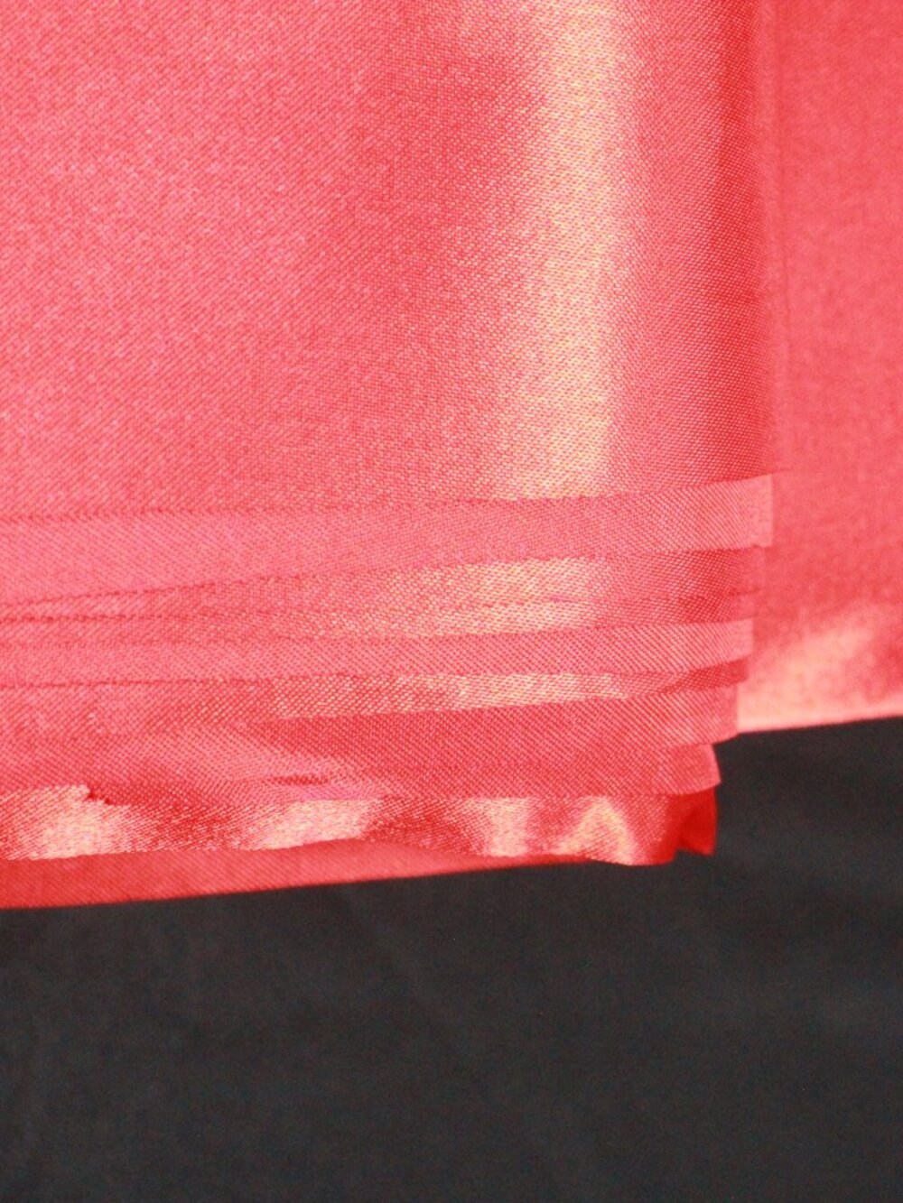 Red Polyester Satin Fabric by The Yard 54 inch x 5 yards (3 Bundles) - Picture 4 of 4